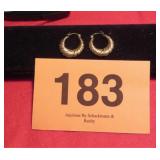 14KT HOOP EARRINGS 3.03 GRAMS