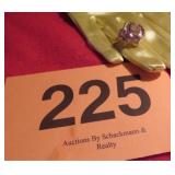 14K SIGNED YELLOW GOLD AMETHYST