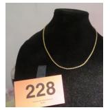 GOLD NECKLACE SIGNED KK