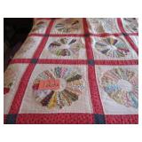 HANDMADE GRANDMA DRESDON PLATE QUILT
