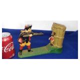 Cast iron mechanical bank