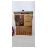 1954 advertising calendar West  Salem Illinois