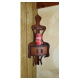 Small folk art corner shelf