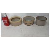 3 pieces of stone ware