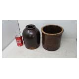 Two stoneware pieces