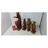 Africa and Oriental carved wood art.