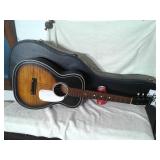 SILVERTONE ACOUSTIC GUITAR &HARDCASE
