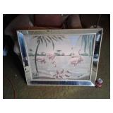 FRAMED FLAMINGO WALL ART