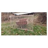 Wood slatted drying rack