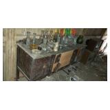 Buffet with  Items on top