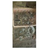 Old brass plumbing pipe fittings