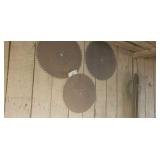 3 large old buzzsaw blades