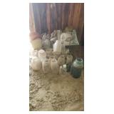 Old fruit jars and bottles