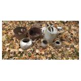 Cast iron pots galvanized sprinkle can tea pot