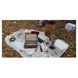 Coleman lantern oil advertising drum