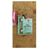 Old advertising rain gauge Noble Illinois