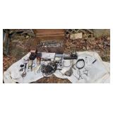 Trunk full of old surgical tools