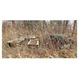 Large pile of scrap steel