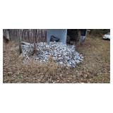 Large pile of aluminum cans.
