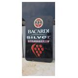 23"X14.5" Bacardi Silver strawberry plastic sign