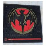 Bacardi rum bar mat rubber 16.5" X 16.5"