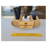 Tommy Bahama Rum Straw and Napkins Holder
