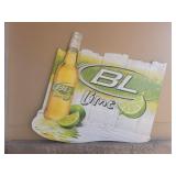 2001 Bub Light Metal Sign 28"x28-1/2"