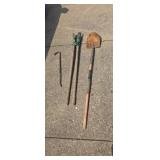 Post hole digger super socket shovel crowbar