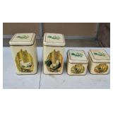 Chicken tin canister set