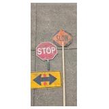 Stop and slow signs