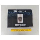 56 Herbs Jagermeiter Plastic Bar Sign