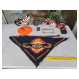Harley-Davidson Bandana, License Plate, Frisbee,