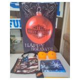 Harley-Davidson Happy Holidays Flag, Dale