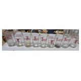 Nine Angry Orchard beer glasses