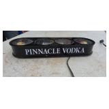Pinnacle Vodka lighted bottle display