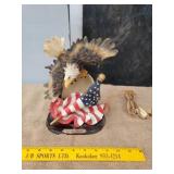 Television TV Lamp American Flag & Bald Eagle