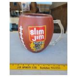 Slim Jim Football Mug Advertising Producy Display