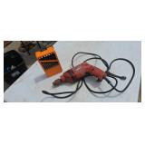 Electric drill and drill bit set