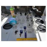 Bar Glasses, Mixed Drink Glasses, Ashtrays, Straw