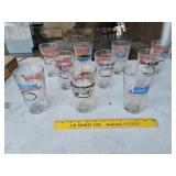 NASCAR Budwiser Track Glasses Some Defunct Tracks