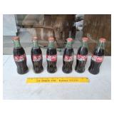 Six Dale Earnhardt Unopened Coke Bottles