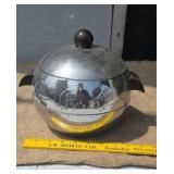 Antique Penguin Ice Bucket with Bakelite handles