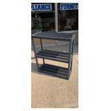 Plastic shelving unit