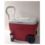 Colman cooler with back wheels
