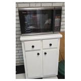 Sharp microwave and base cabinet 25x24x35.5