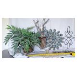 Home decor, including planter, vase and wall art