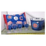 Chicago Cubs collectibles, plastic tumblers, beer