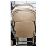 6 metal folding chairs