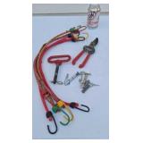 Bungee straps, pins and more