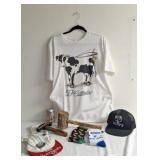 Novelty shirt, hats, socks and more